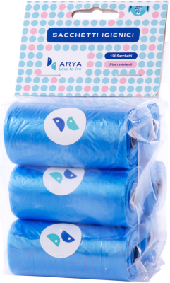 Пакеты для выгула собак ARYA Standart / 06/EP (6x20шт, синий)