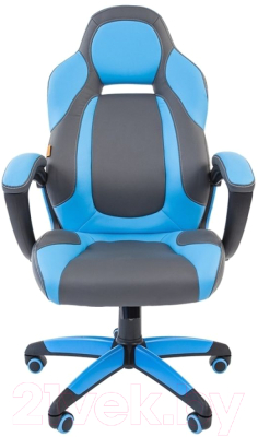 Кресло геймерское Chairman Game 20 (серый/голубой)