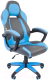 Кресло геймерское Chairman Game 20 (серый/голубой) - 