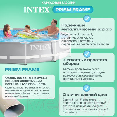 Каркасный бассейн Intex Prism Frame / 26710NP (366x76)