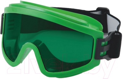 Защитные очки РОСОМЗ ЗН11 Panorama StrongGlass 3 PC / 21127 (зеленый)