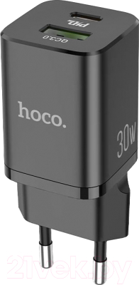 Адаптер питания сетевой Hoco N13 (черный)