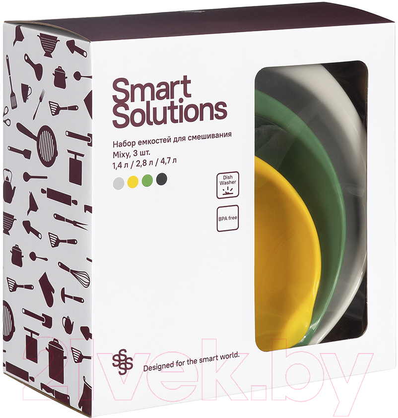 Набор мисок Smart Solutions Mixy / SS-MC-TPR-set3