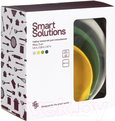 Набор мисок Smart Solutions Mixy / SS-MC-TPR-set3 (3шт)