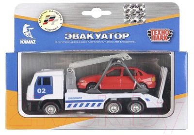 Автомобиль игрушечный Технопарк Kamaz Эвакуатор / SB-17-46+UAZ-WB