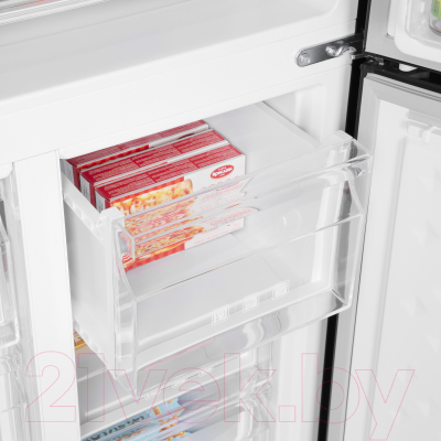 Холодильник с морозильником Maunfeld MFF182NFSBE