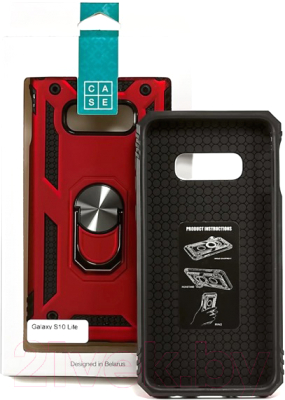 Чехол-накладка Case Defender для Galaxy S10e (красный)
