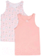 Комплект маек детских Mark Formelle 427739-2 (р.134-68, зайчики на полоске/розовый) - 