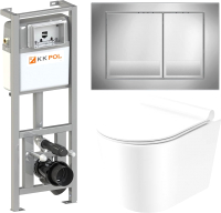 

Унитаз подвесной с инсталляцией, Teja 300/T/028‑00‑00+ZSP/440/0/K+SPP/028