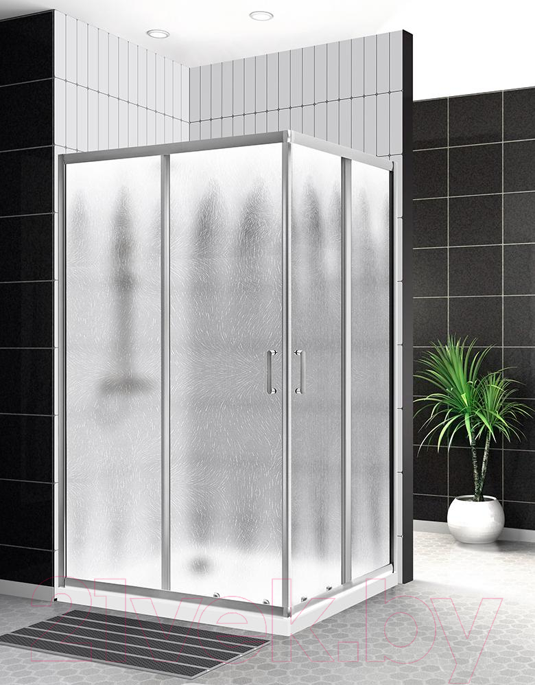 Душевой уголок BelBagno UNO-195-AH-2-120/90-CH-CR — фото 5