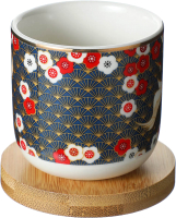 

Кружка Miniso, Flowers Series с бамбуковой подставкой 5146