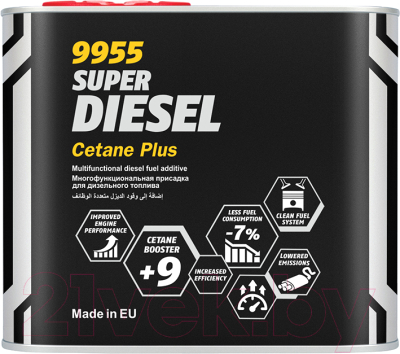 Изображение товара Присадка Mannol Super Diesel Cetane Plus Metal / MN9955-045 (450мл)