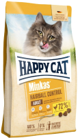 

Сухой корм для кошек Happy Cat, Minkas Hairball Control Adult домашняя птица / 70401