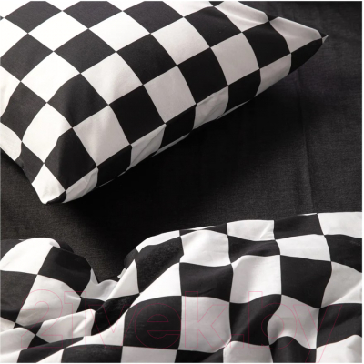 Комплект постельного белья Веселина Харли 70647-1+70648-1 Евро (70x70, черный)