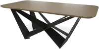 Обеденный стол Millwood Бабочка 250x120x75 (дуб табачный Craft/металл черный) - 