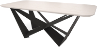 Обеденный стол Millwood Бабочка Ф/Ш 220x110x75 (белый/металл черный) - 