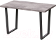 Обеденный стол Millwood Уэльс Лофт Л 120x70x75 (бетон/металл черный) - 