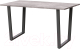 Обеденный стол Millwood Уэльс Л18 100x70 (бетон/металл черный) - 