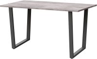 Обеденный стол Millwood Уэльс Л18 120x70 (бетон/металл черный) - 