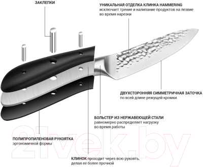 Нож Fissman Hattori 2530