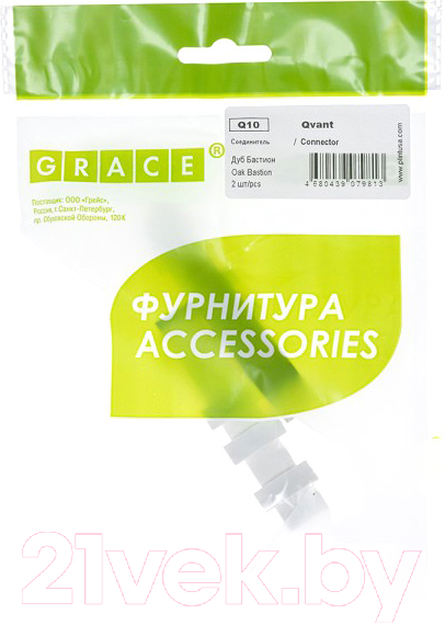 Соединитель для плинтуса Grace Q10 Дуб Бастион (2шт) — фото 4