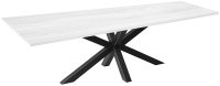 Обеденный стол Millwood Кейптаун 250x120x75 (дуб белый Craft/металл черный) - 