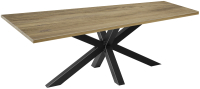 Обеденный стол Millwood Кейптаун 200x100x75 (дуб табачный Craft/металл черный) - 