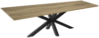 Обеденный стол Millwood Кейптаун 250x120x75 (дуб табачный Craft/металл черный) - 