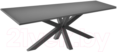 Обеденный стол Millwood Кейптаун 200x100x75 (антрацит/графит)