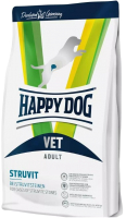 Сухой корм для собак Happy Dog VET Struvit Adult 18.5/9.5 / 61056 (1кг) - 