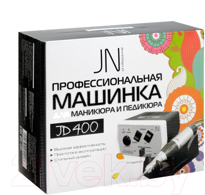 Изображение товара Аппарат для маникюра JessNail JD400 Pro 30000 об/мин / 2928915 (бело-черный)