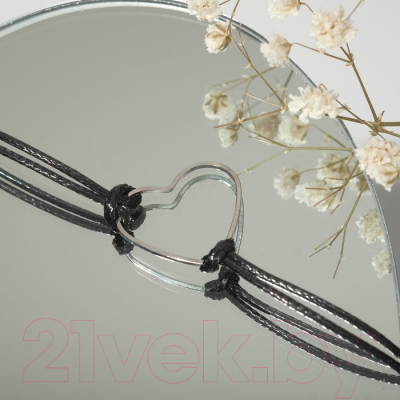 Изображение товара Колье Queen Fair Сердце / 7795676 (черный в серебре)