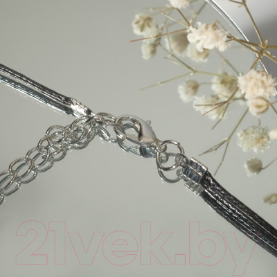 Изображение товара Колье Queen Fair Сердце / 7795676 (черный в серебре)