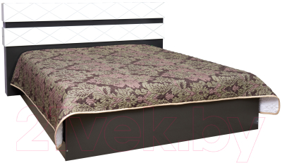 Двуспальная кровать Мебель-КМК 1600 Монако 14 0673.25 (графит/дуб венеция)