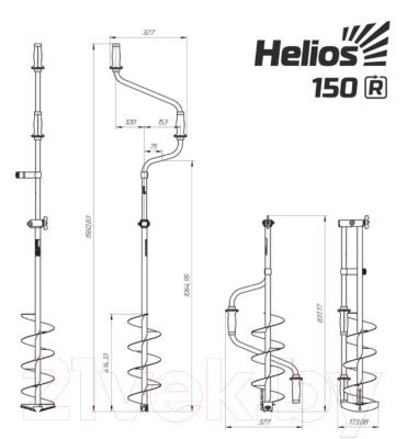 Ледобур Helios HS-150D / LH-150RD