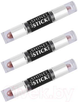 Изображение товара Бронзер Shinewell Двойной стик бронзер+хайлайтер FLH1-03