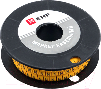Маркер кабельный EKF PROxima 1.5мм 2 4 plc-KM-1.5-4 (1000шт)