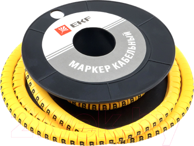 Изображение товара Маркер кабельный EKF PROxima 1.5мм 2 plc-KM-1.5-B (1000шт)