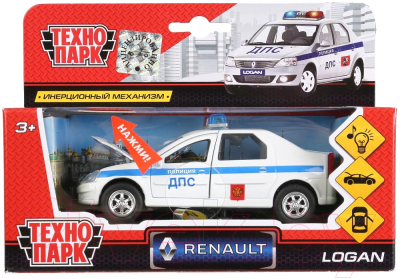 Автомобиль игрушечный Технопарк Renault Logan / SB-13-21-1