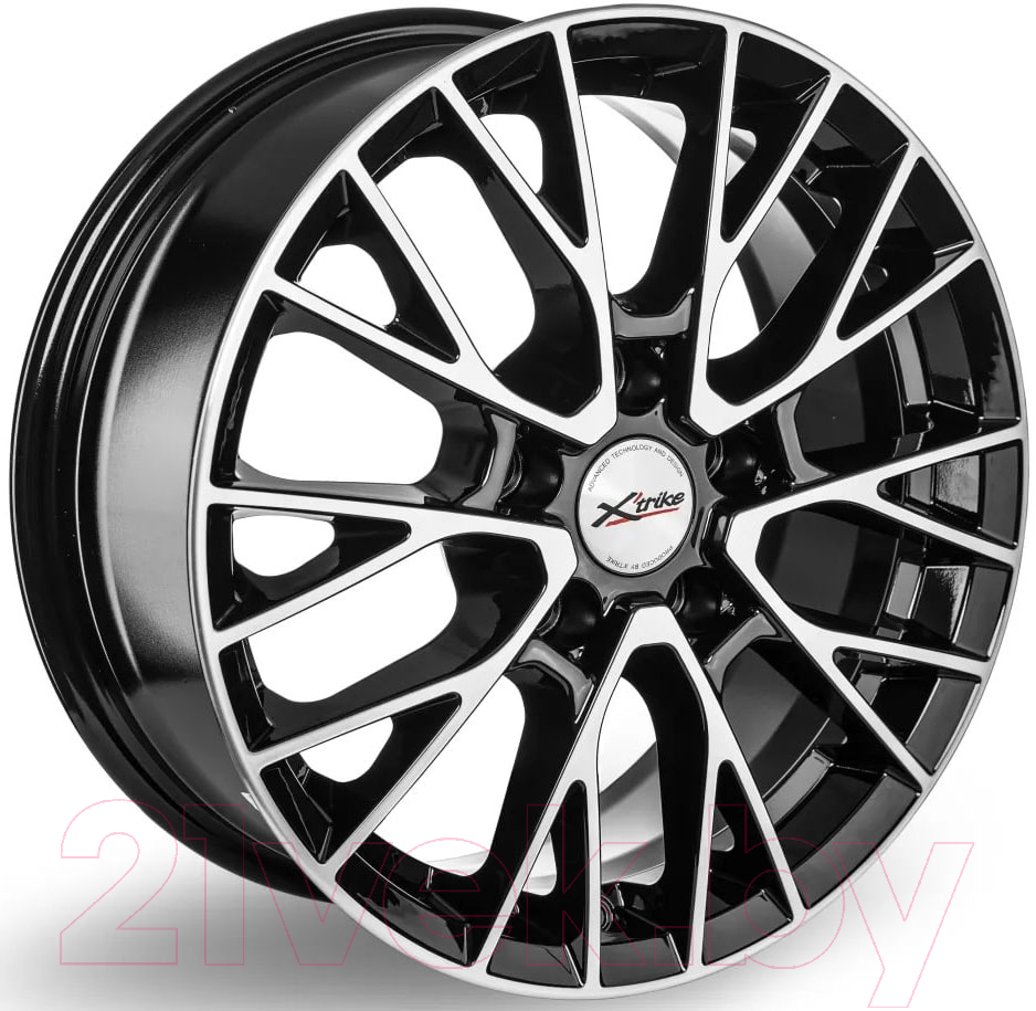 Литой диск X'trike X-135 16x6.5" 5x114.3мм DIA 60.1мм ET 40мм BKFP