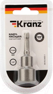 Головка слесарная Kranz 1/4 17x65мм KR-92-0405-1