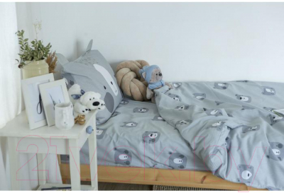 Комплект постельного белья Этель Gray bear / 6480767