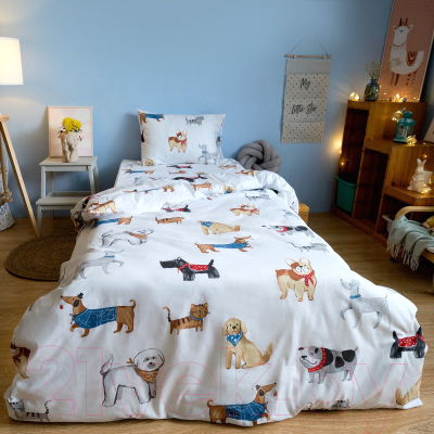 Комплект постельного белья Этель Dog Party / 7115437
