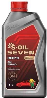 Моторное масло S-Oil Seven Red №9 SN 5W40 / E107618 (1л)