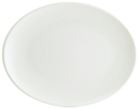 Тарелка столовая обеденная Bonna Goumet Iris White / IRSWHMOV31OV - 