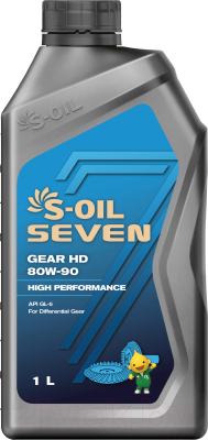 Изображение товара Трансмиссионное масло S-Oil Seven Gear HD 80W90 / E107807 (1л)