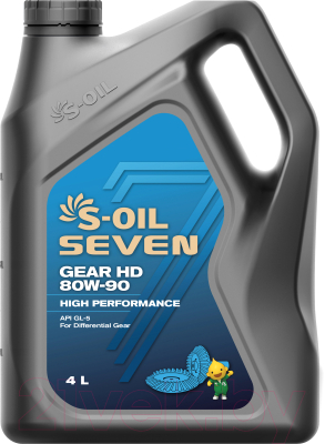 Трансмиссионное масло S-Oil Seven Gear HD 80W90 / E107804 (4л)
