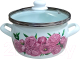 Кастрюля Сантэкс Пионы 1-2440112 (пурпурный) - 