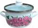 Кастрюля Сантэкс Пионы 1-2450112 (пурпурный) - 