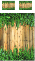 Набор текстиля для спальни Ambesonne Бамбук в траве 160x220 / bcsl_52131 - 